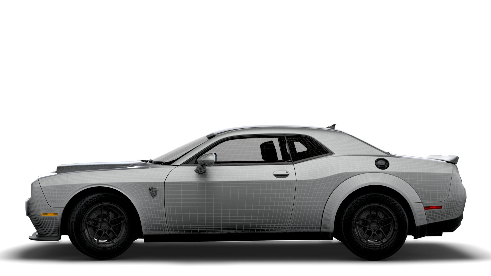 Dodge Challenger SRT Demon 170 LC 2023 3D model_16