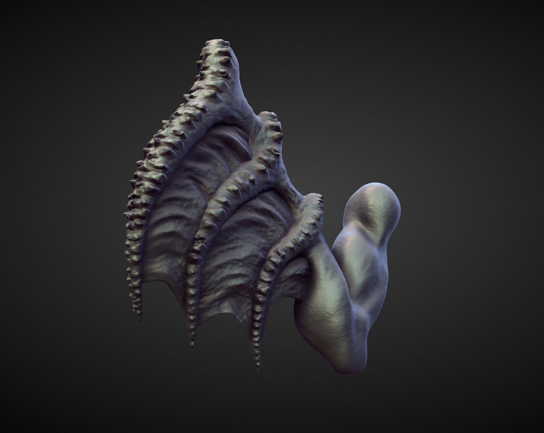 WING17 high poly sculpt 3D model_1