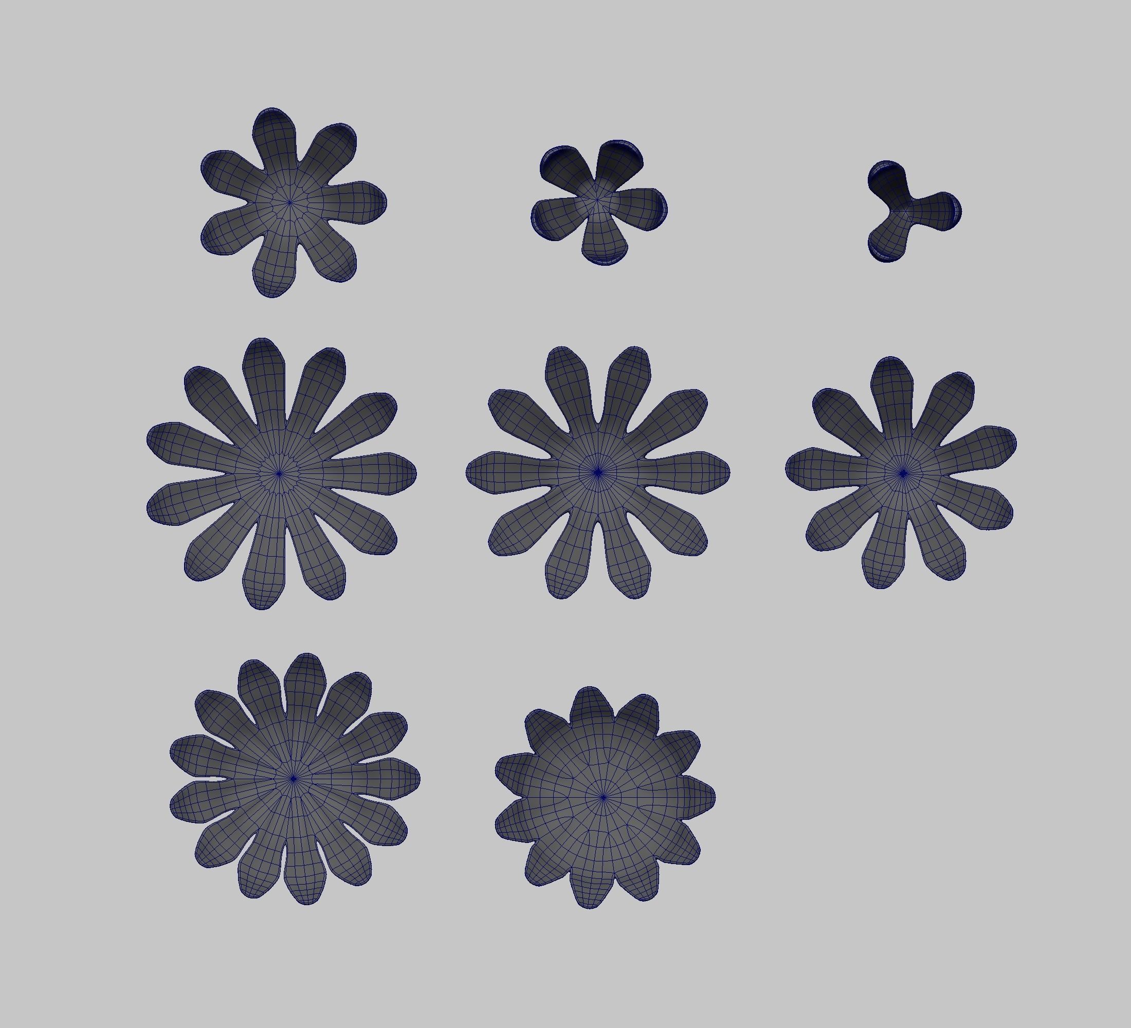 Pine cone Low-poly 3D model_5