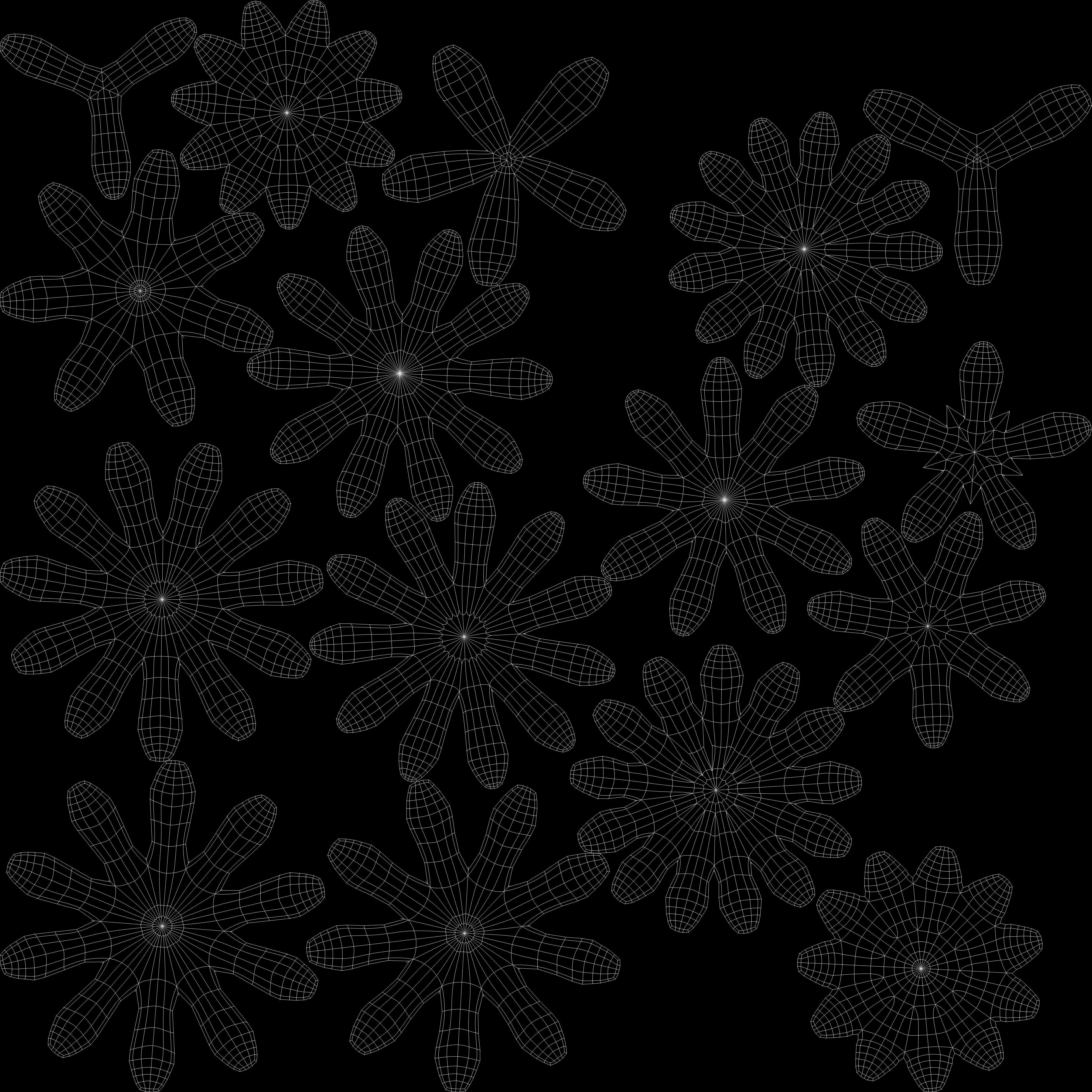 Pine cone Low-poly 3D model_8