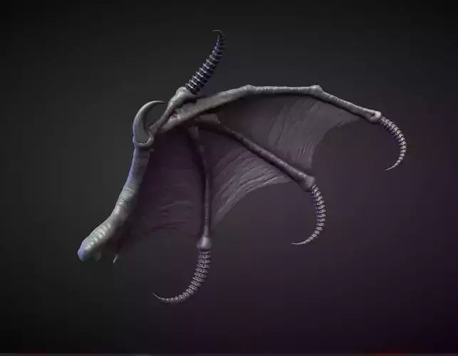 WING25 high poly sculpt