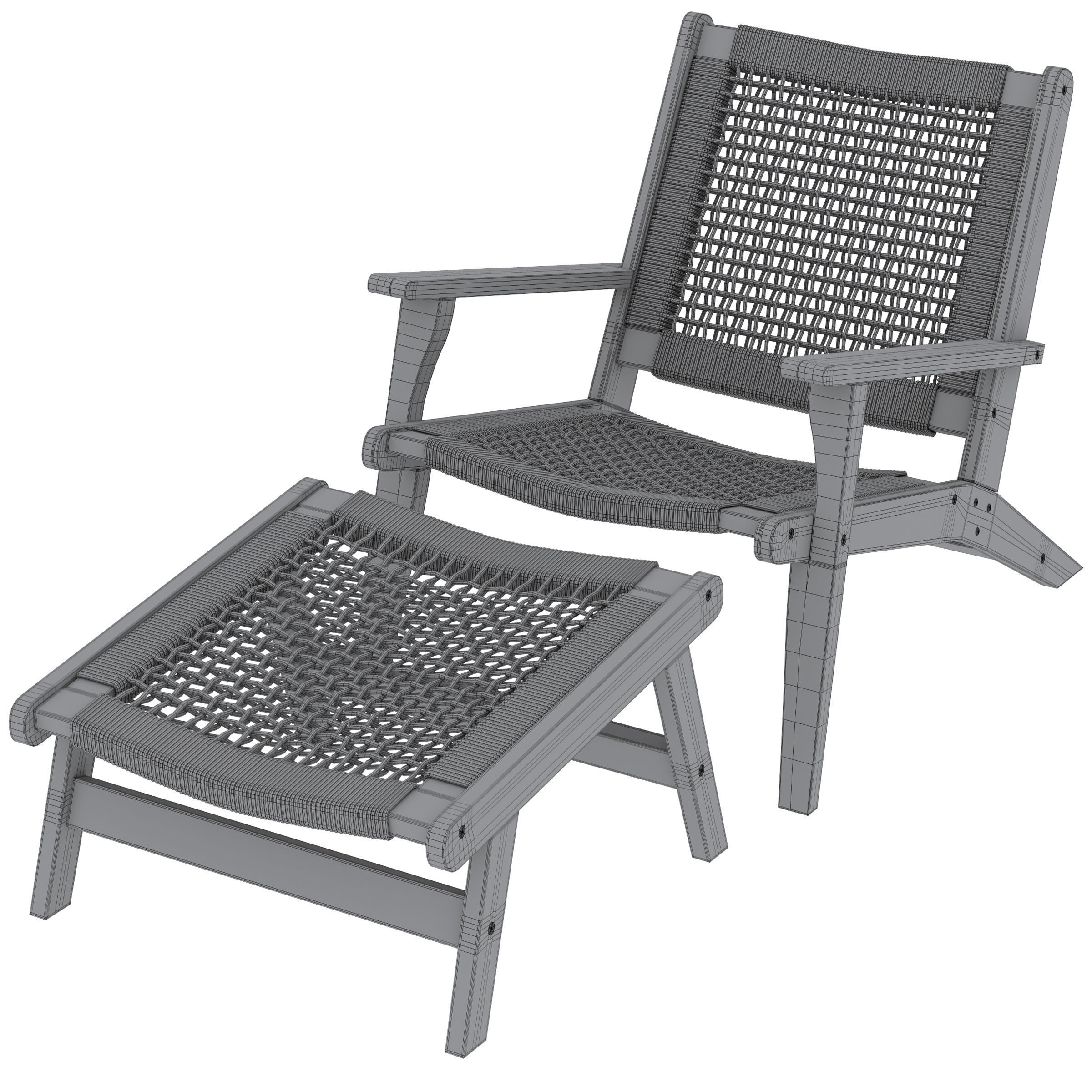 Chaise lounge Ambel by LA REDOUTE INTERIEURS 3D model_5