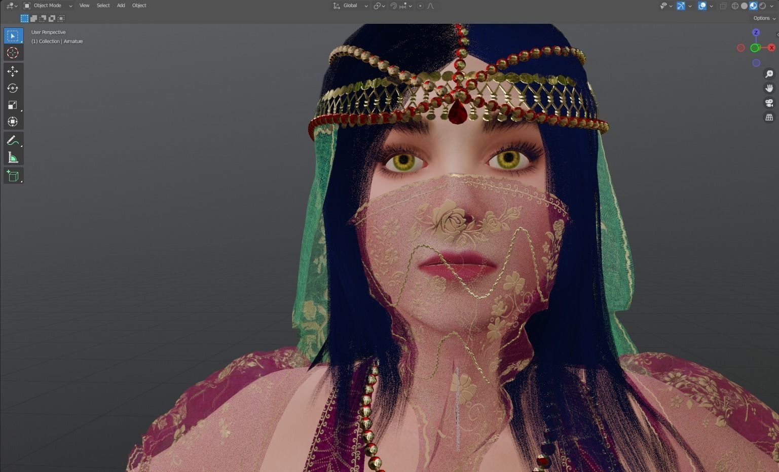 Belly Dancer 3D model_24