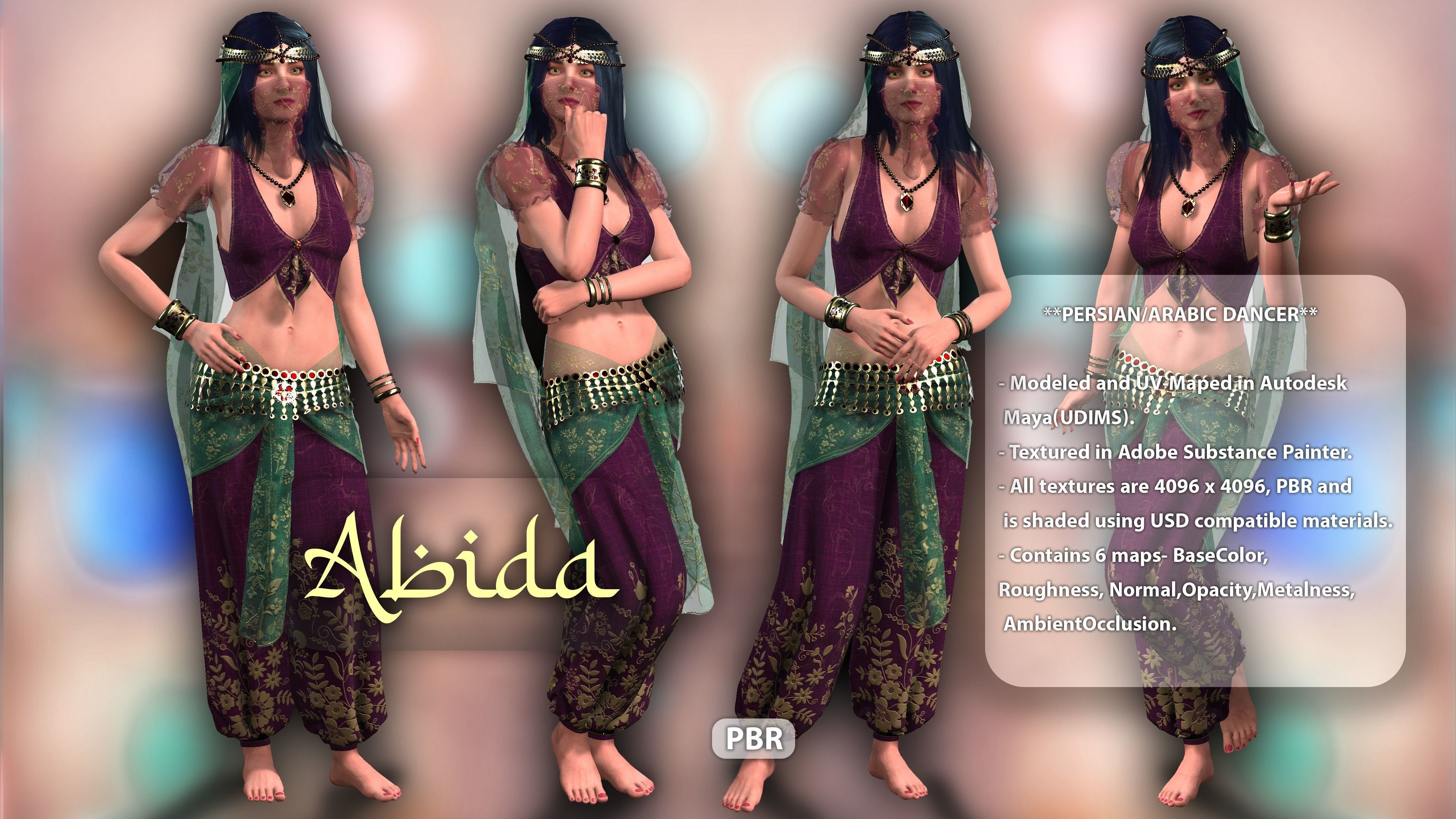 Belly Dancer 3D model_42