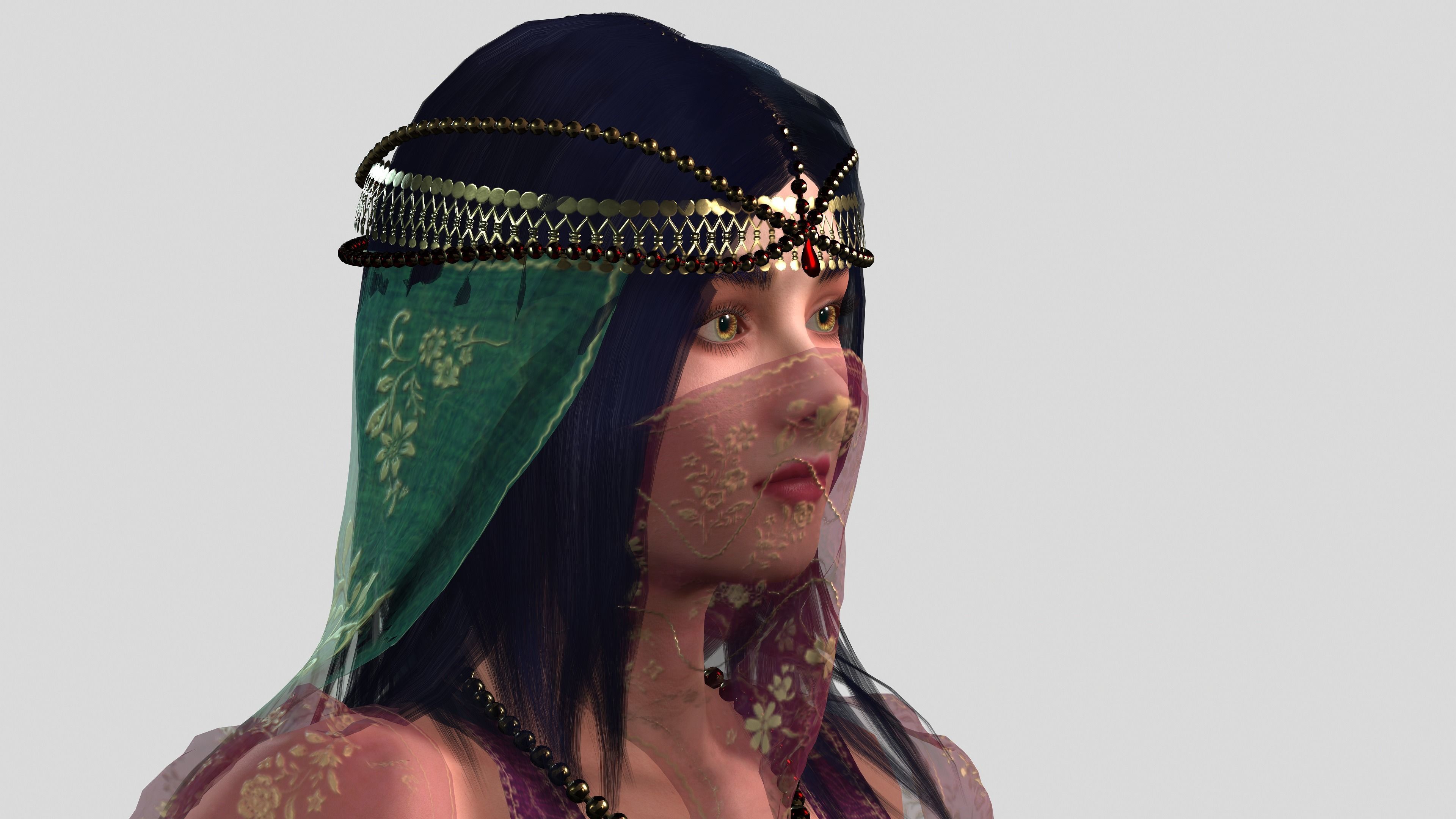 Belly Dancer 3D model_11