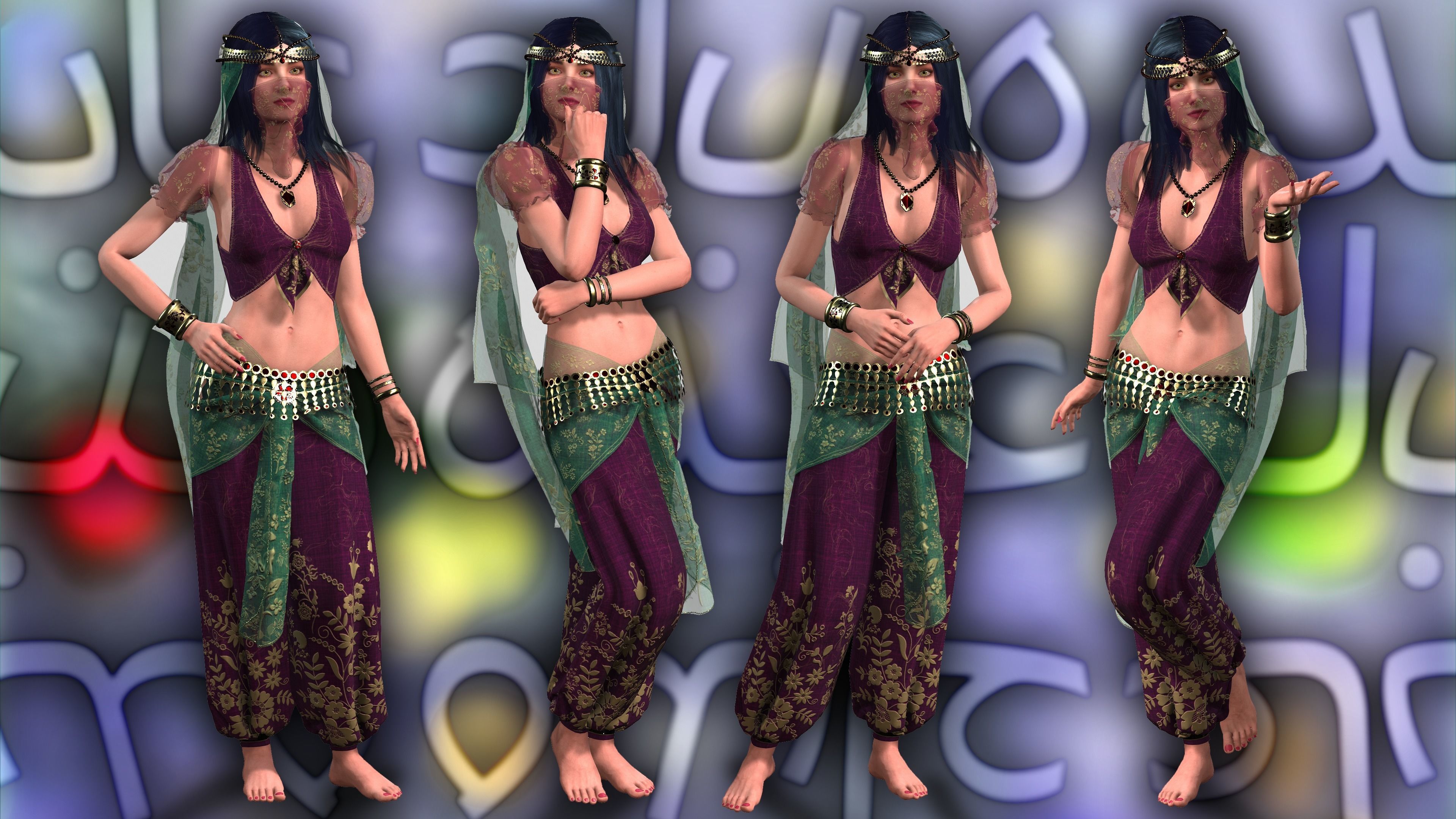 Belly Dancer 3D model_43