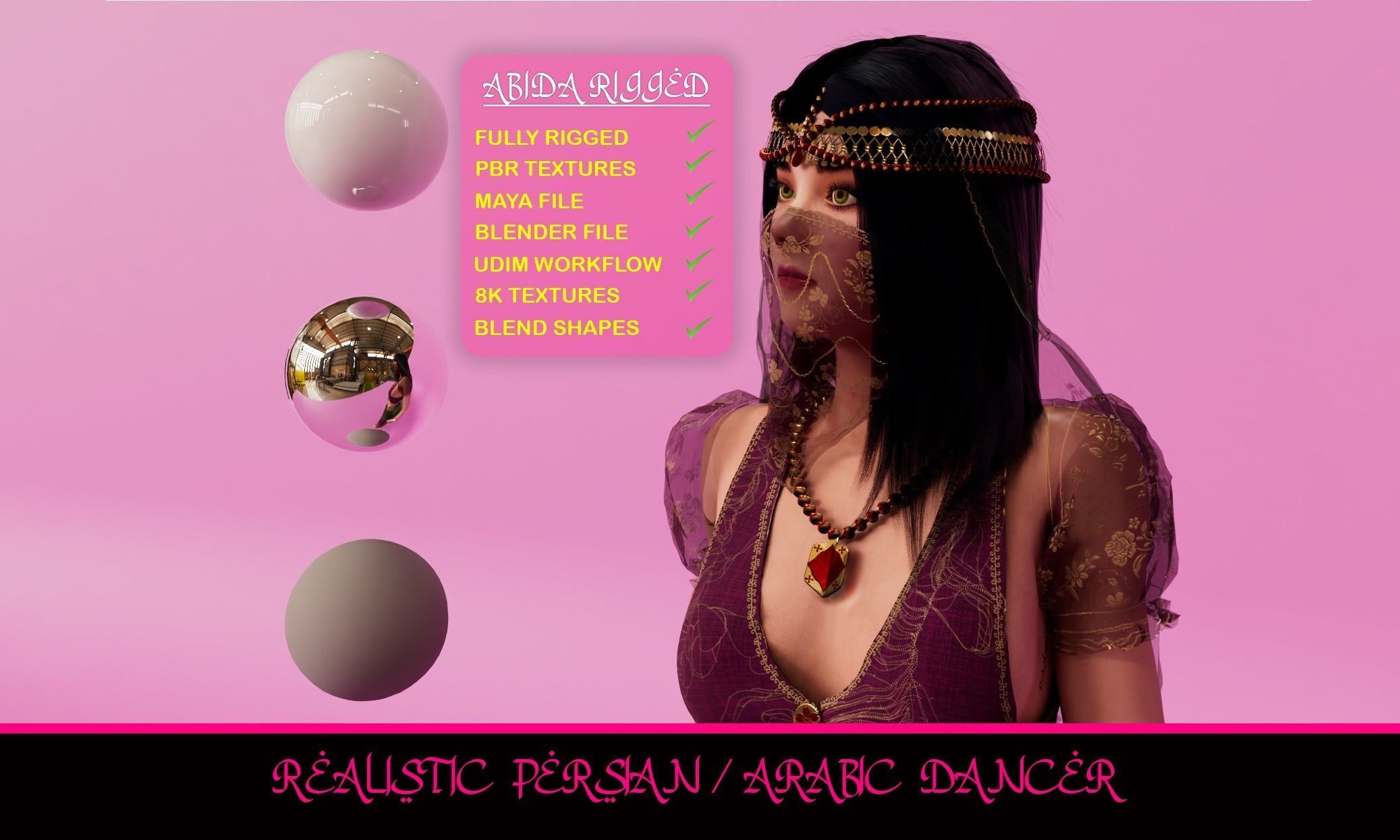 Belly Dancer 3D model_44