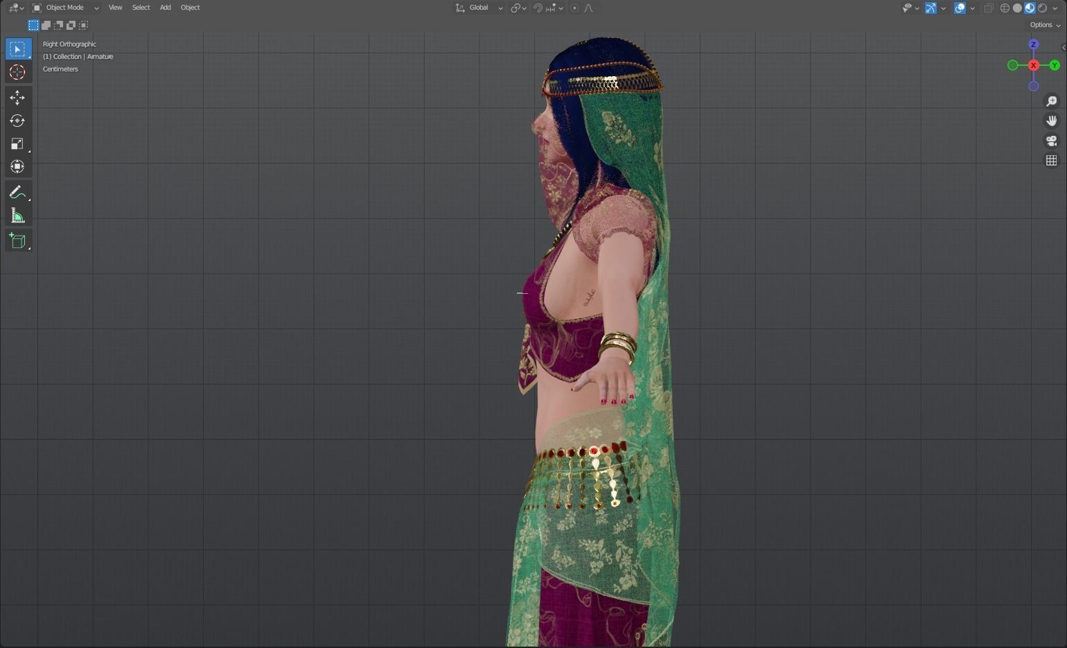 Belly Dancer 3D model_20