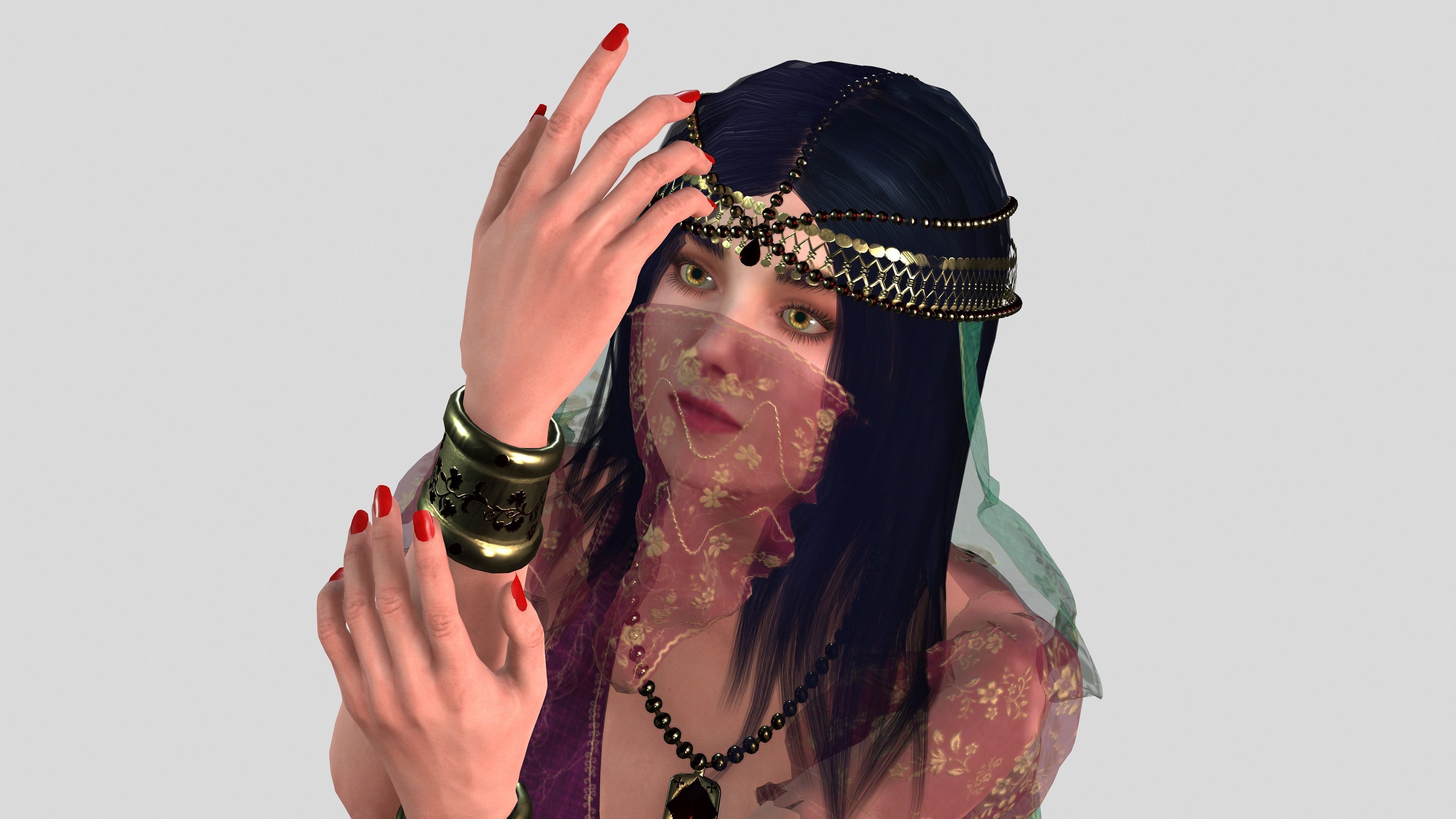 Belly Dancer 3D model_10