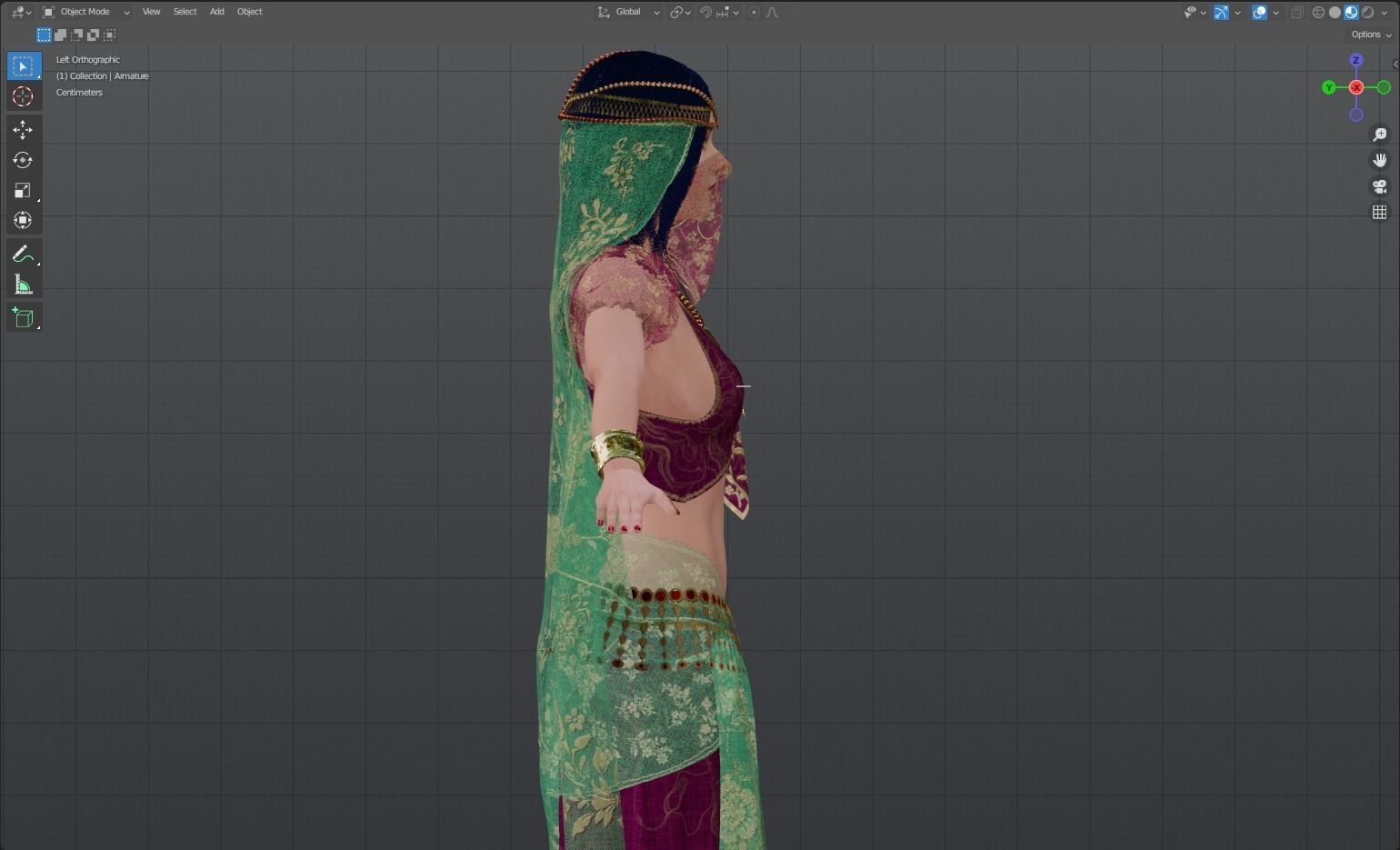Belly Dancer 3D model_15