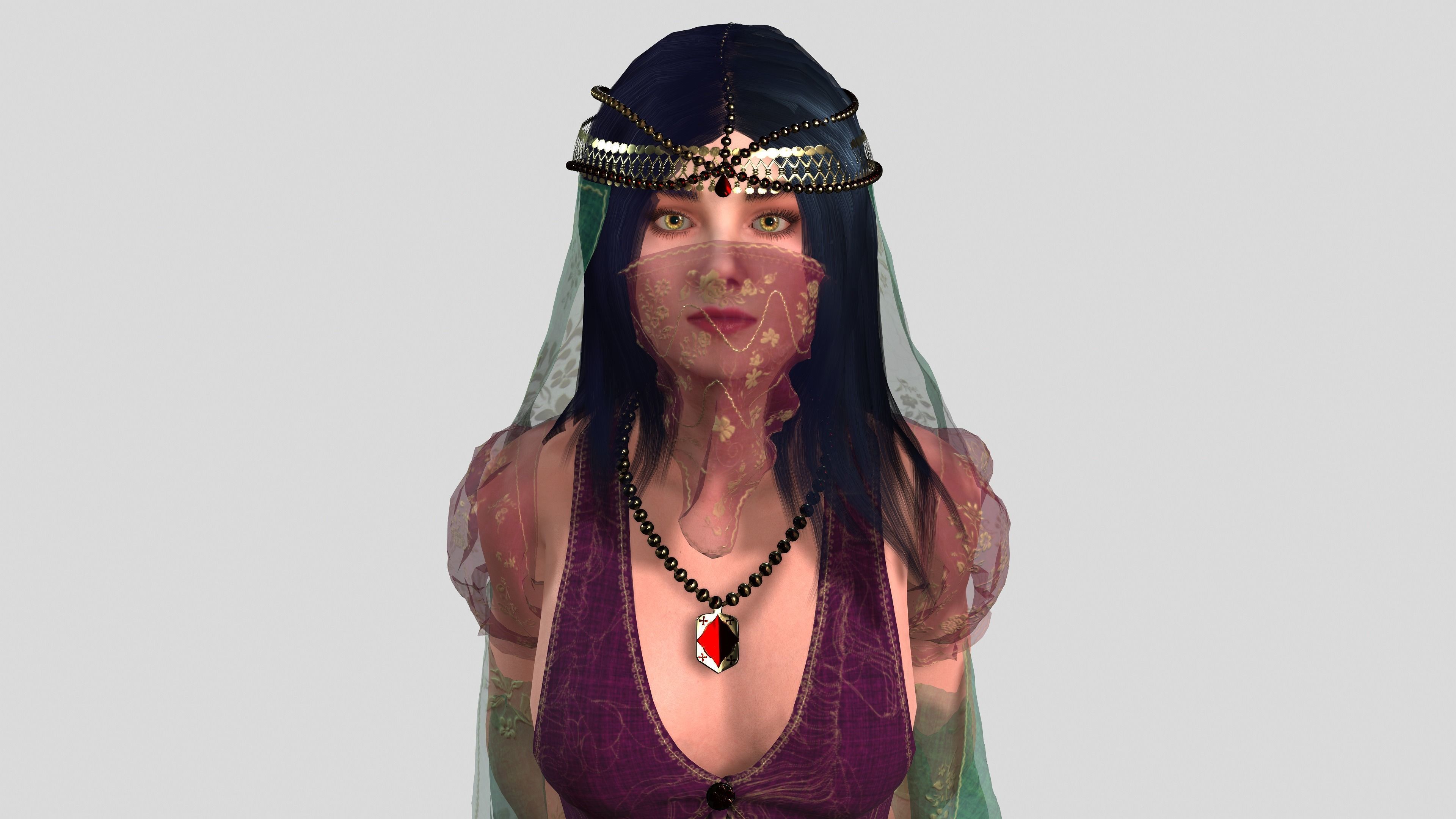 Belly Dancer 3D model_13