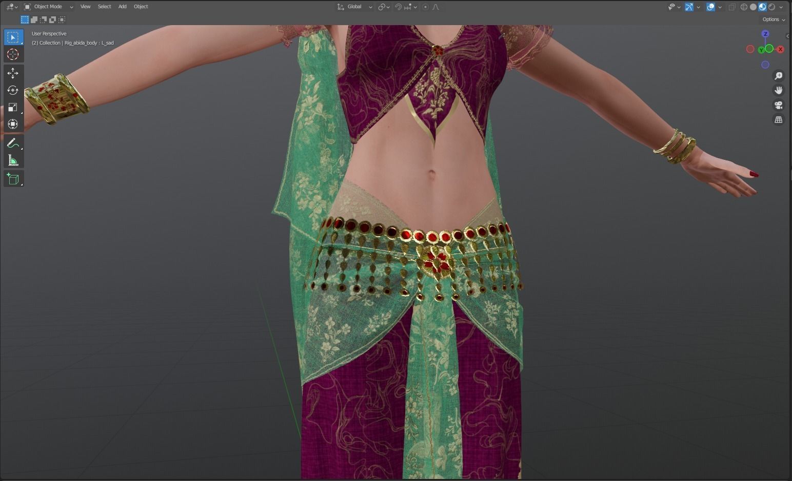 Belly Dancer 3D model_17