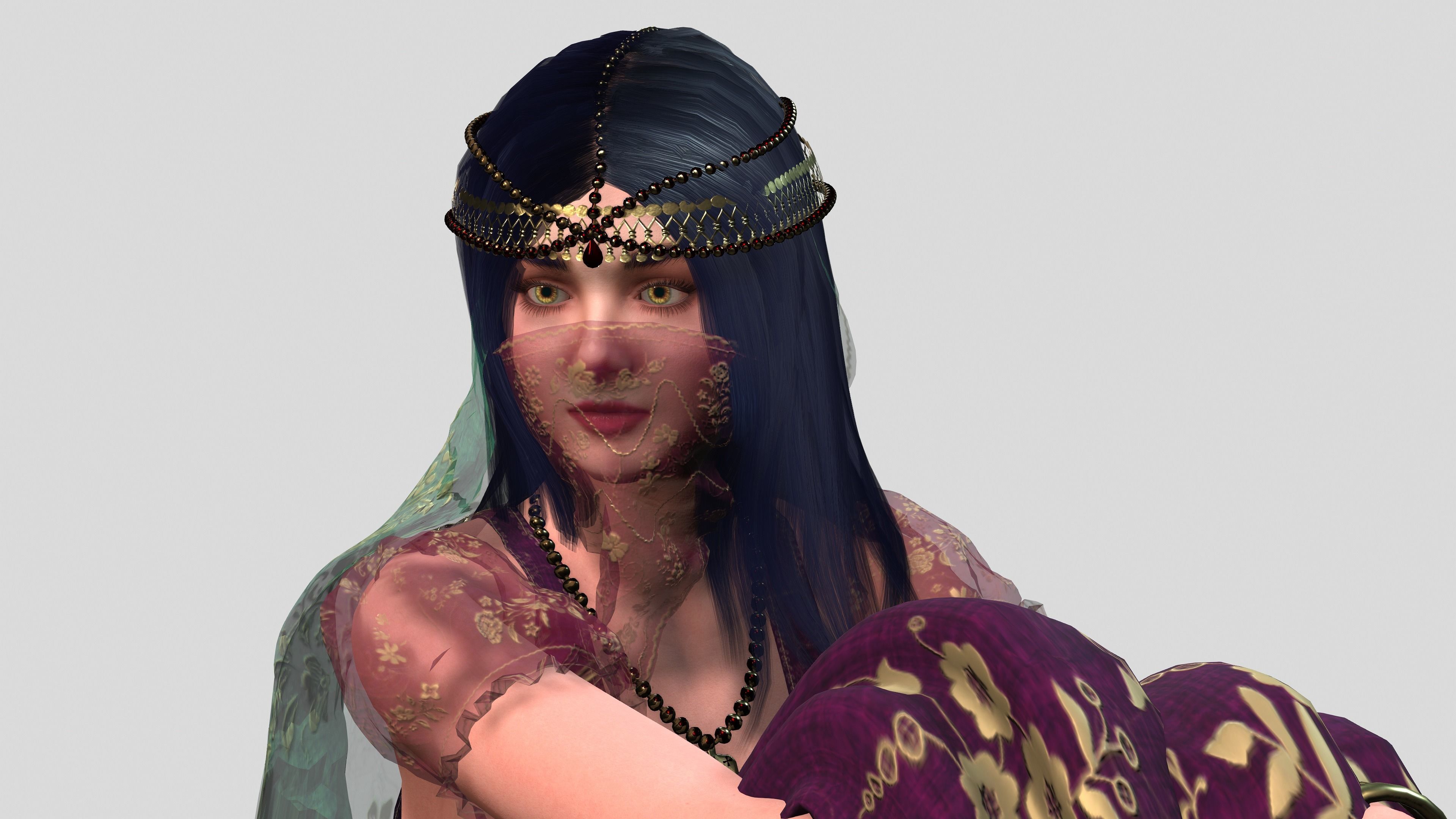 Belly Dancer 3D model_9