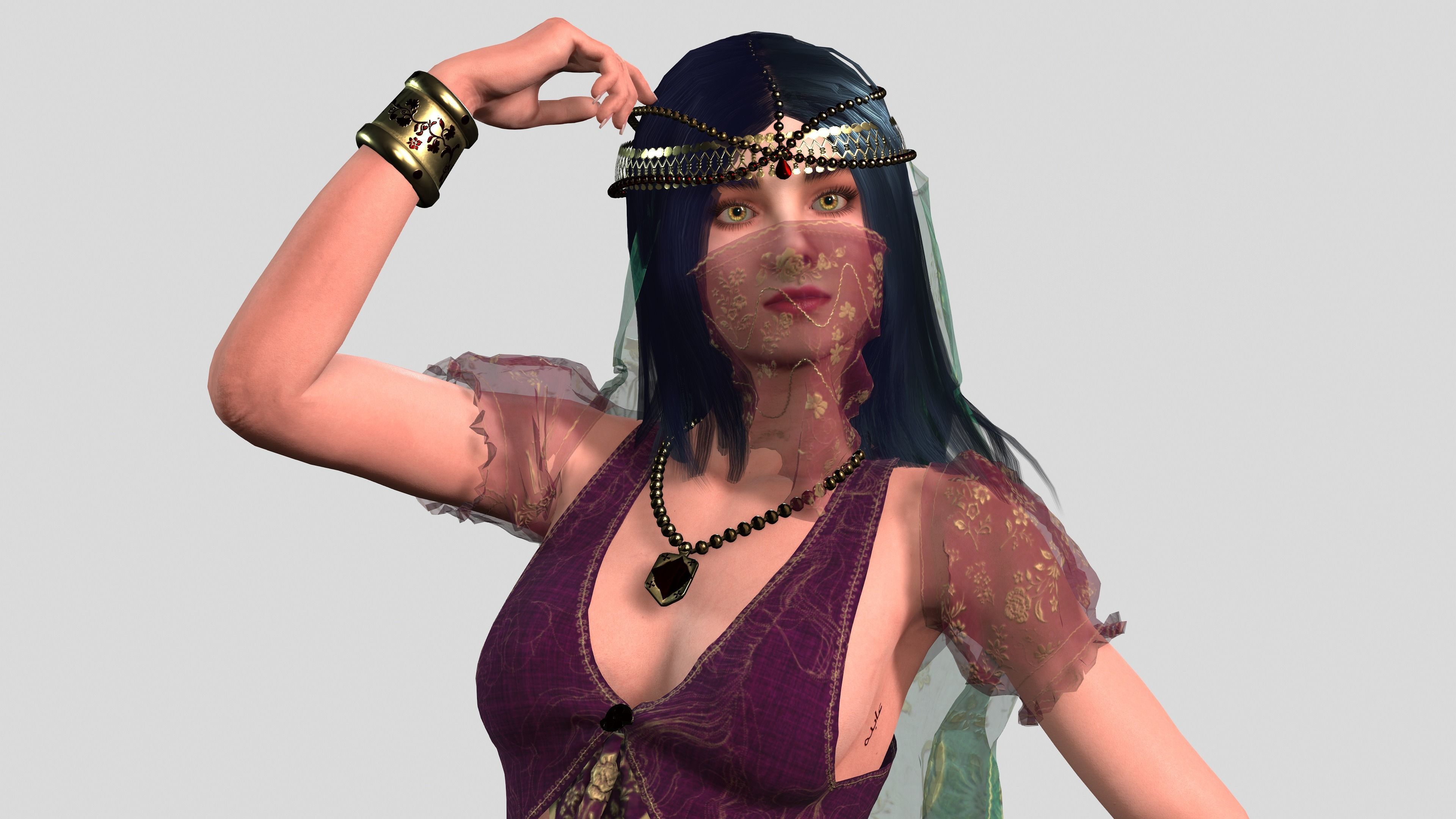 Belly Dancer 3D model_12
