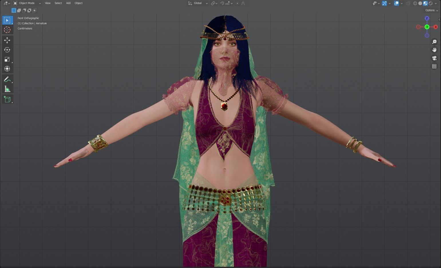 Belly Dancer 3D model_19