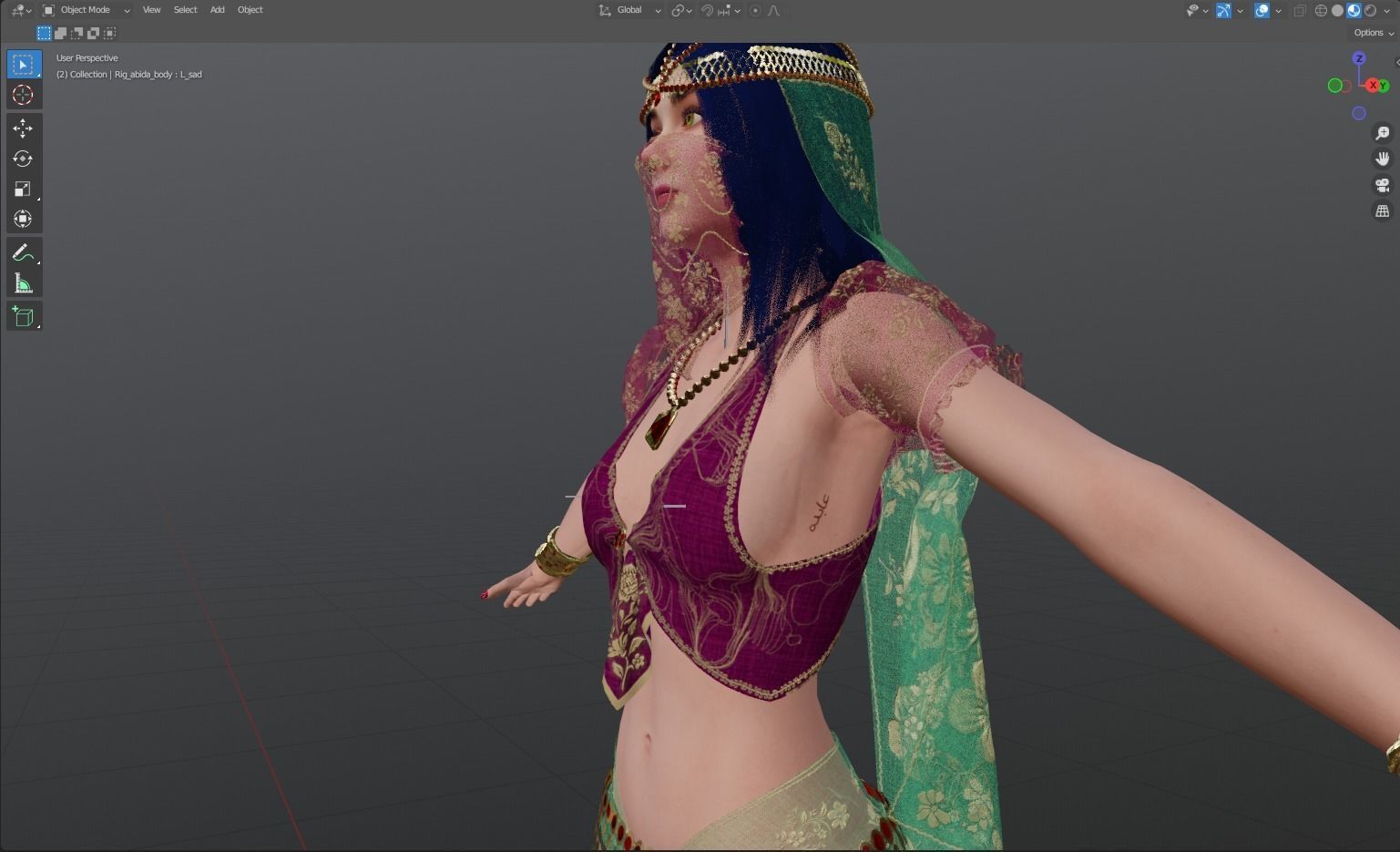 Belly Dancer 3D model_18