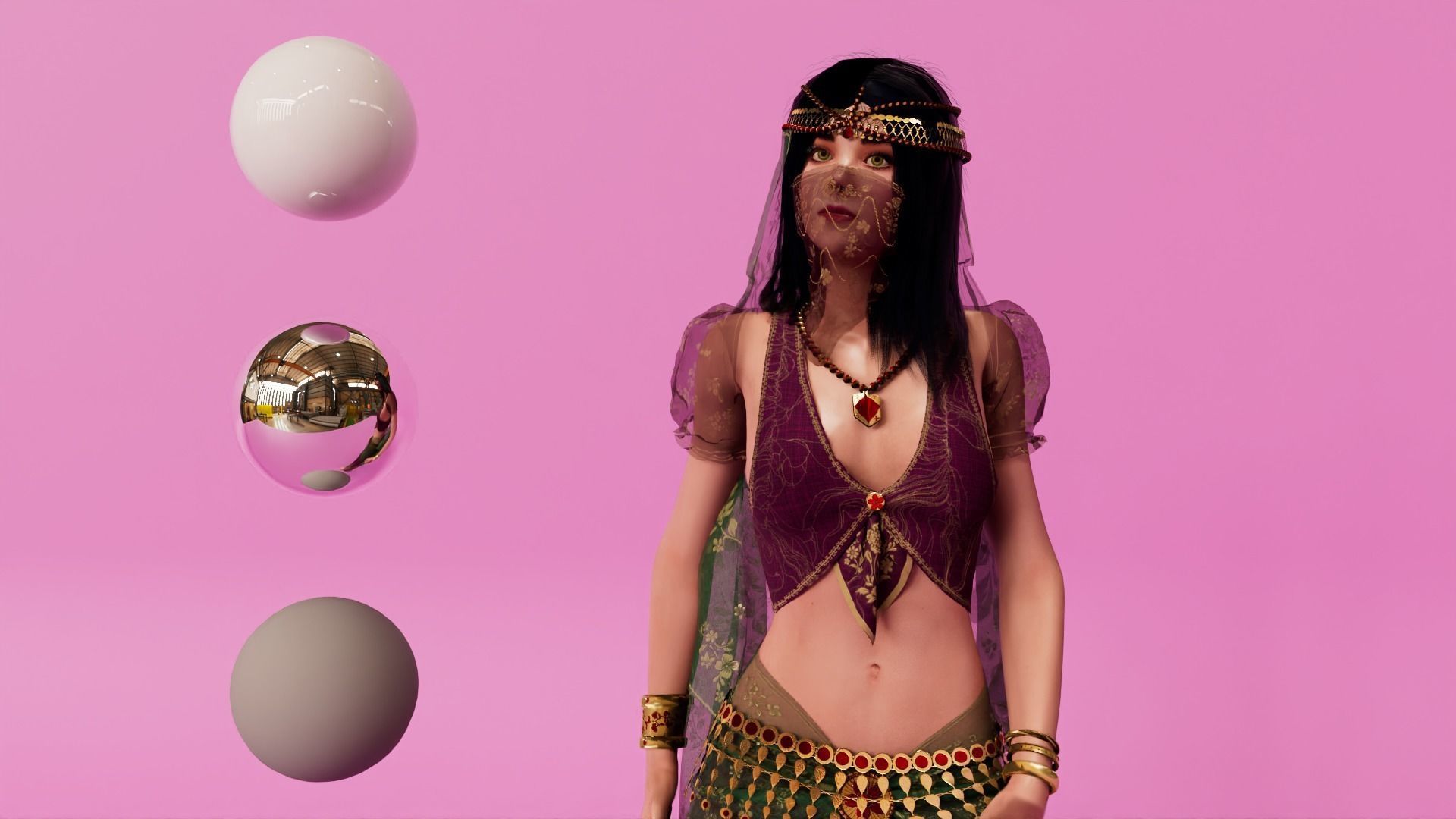Belly Dancer 3D model_5