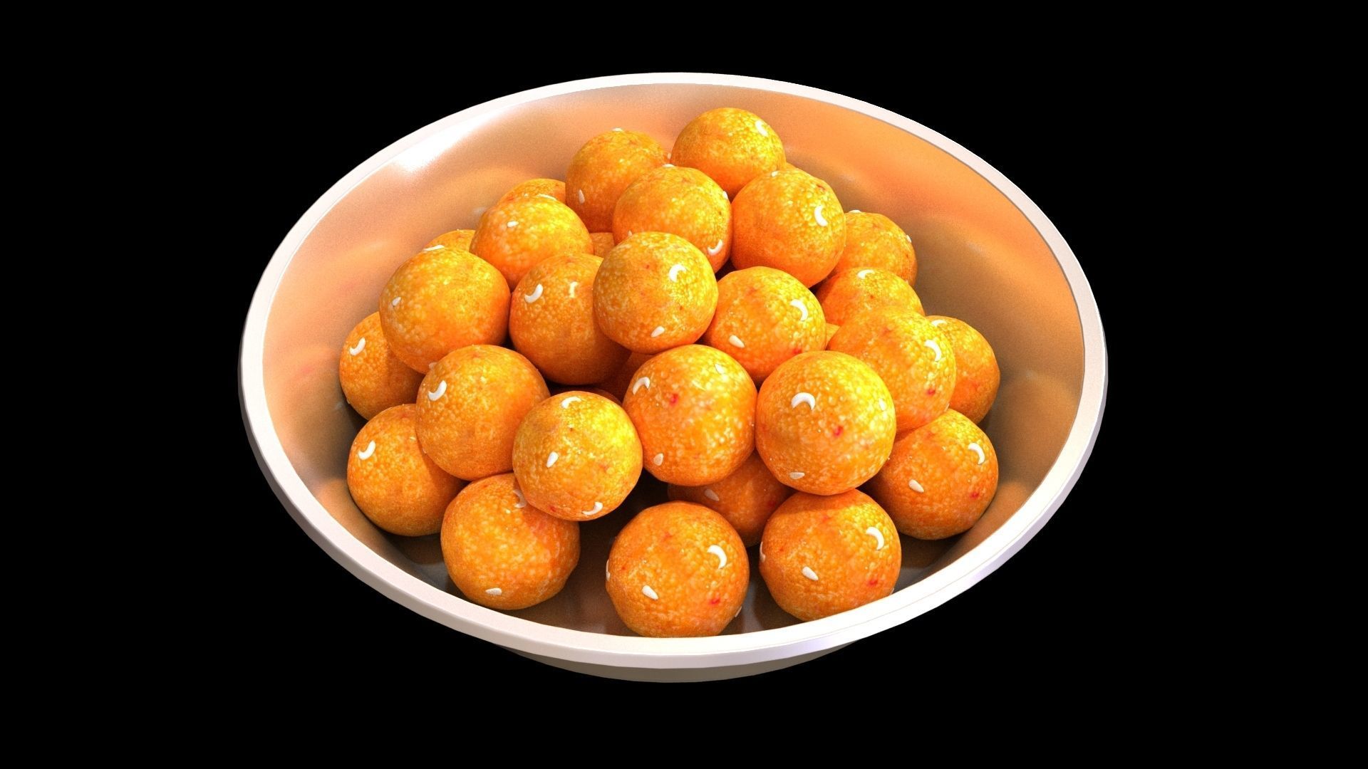 sweet laddu  3D model_2