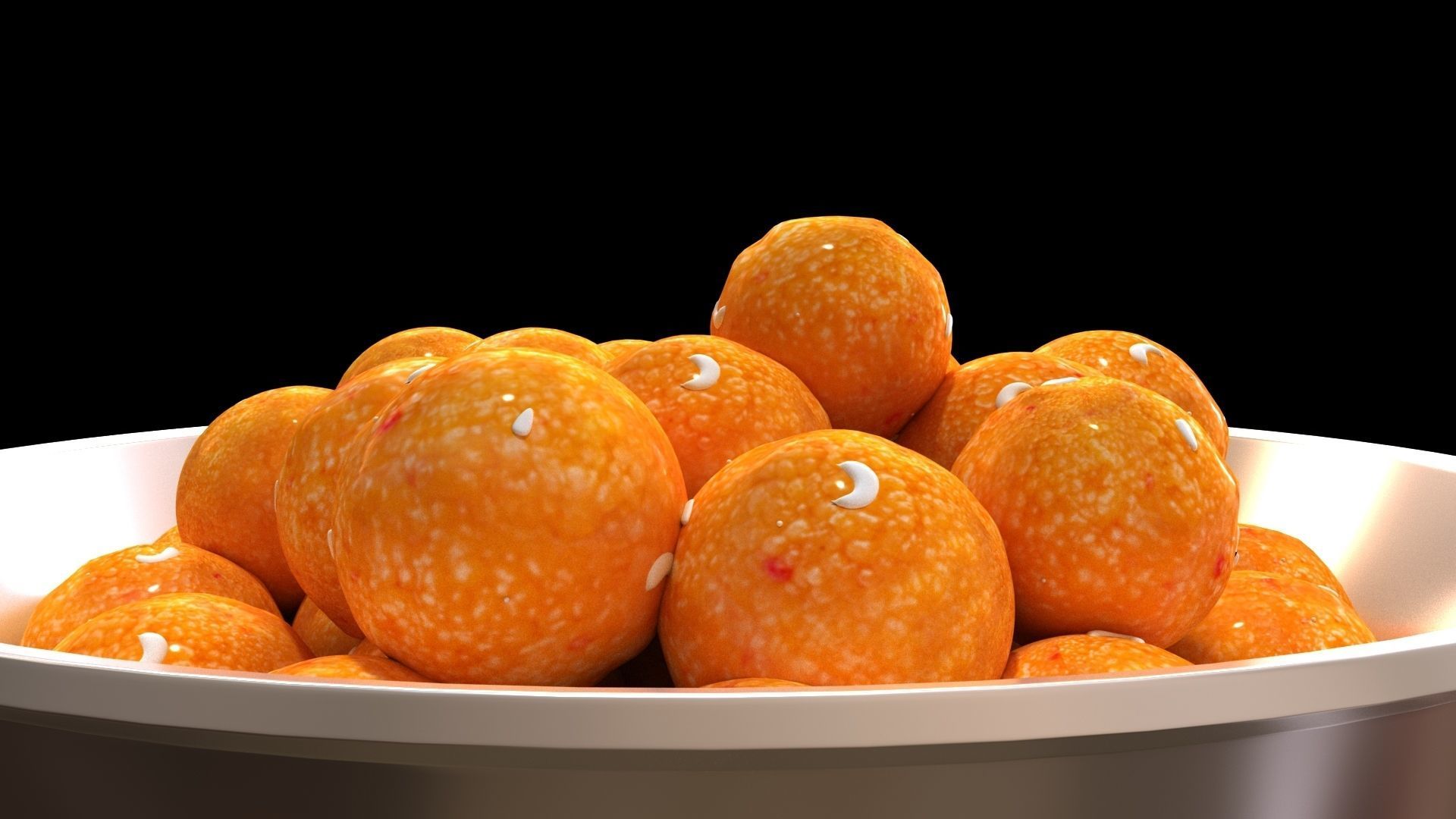 sweet laddu  3D model_4