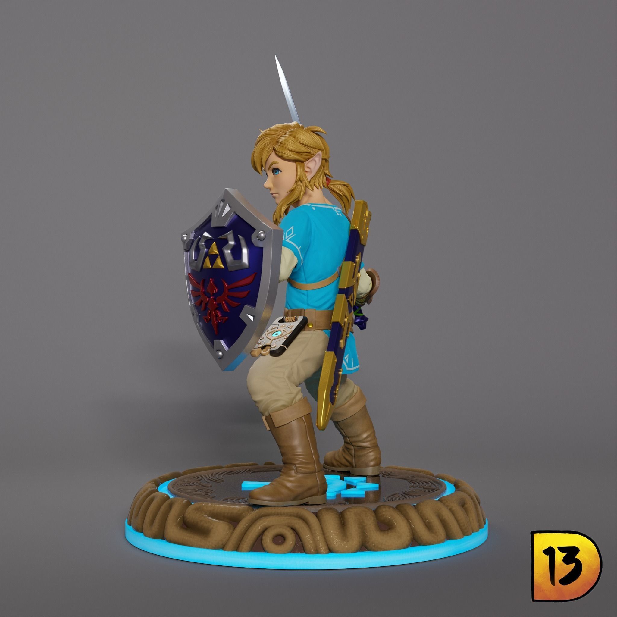 I will Fight - Link Breath of the Wild 3D print model_1