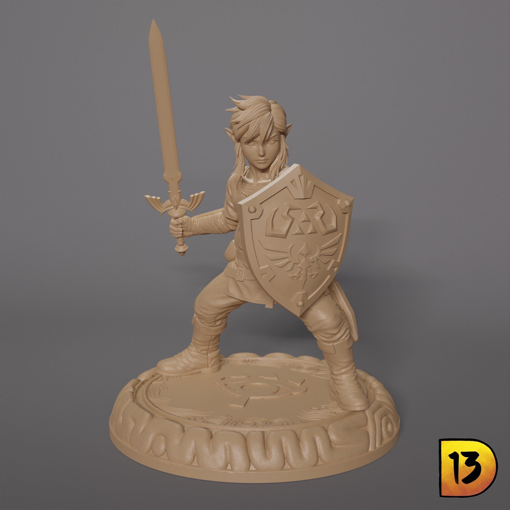I will Fight - Link Breath of the Wild 3D print model_4