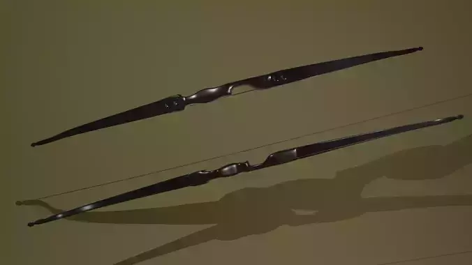 Recurve bow 3D model