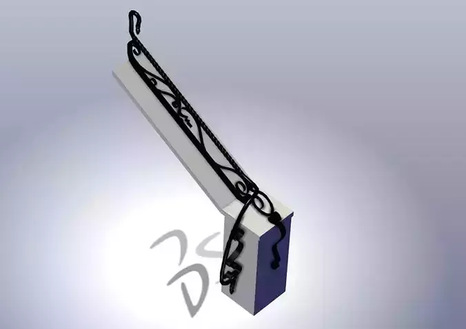 Mini handrail 3D model