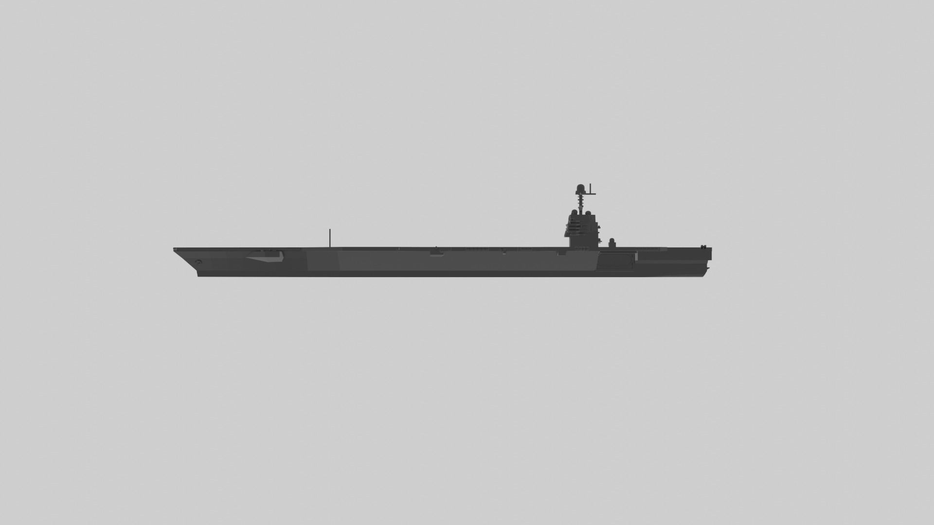 USS Gerald R Ford - Model for small scale printing 3D print model_22