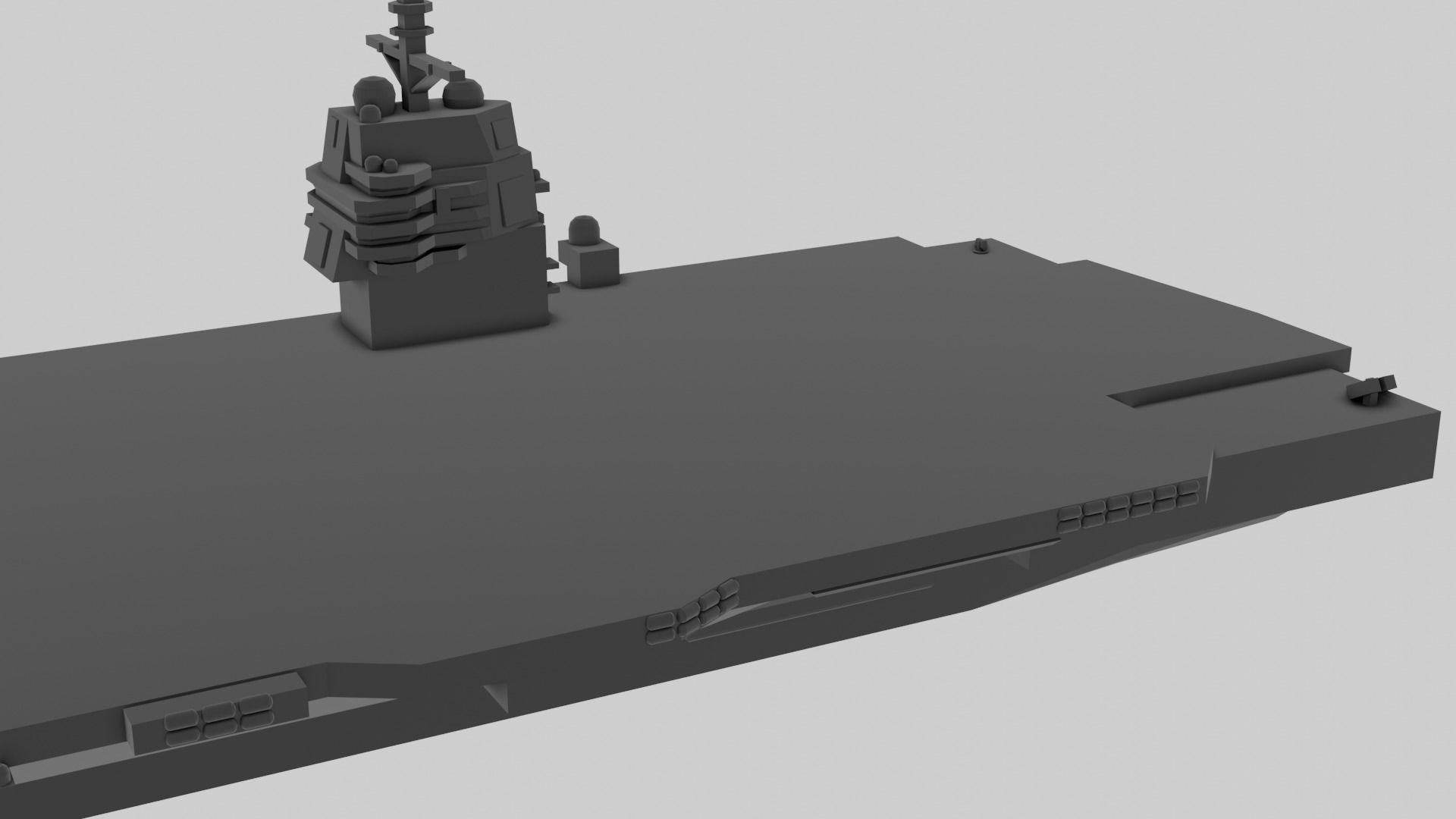 USS Gerald R Ford - Model for small scale printing 3D print model_19