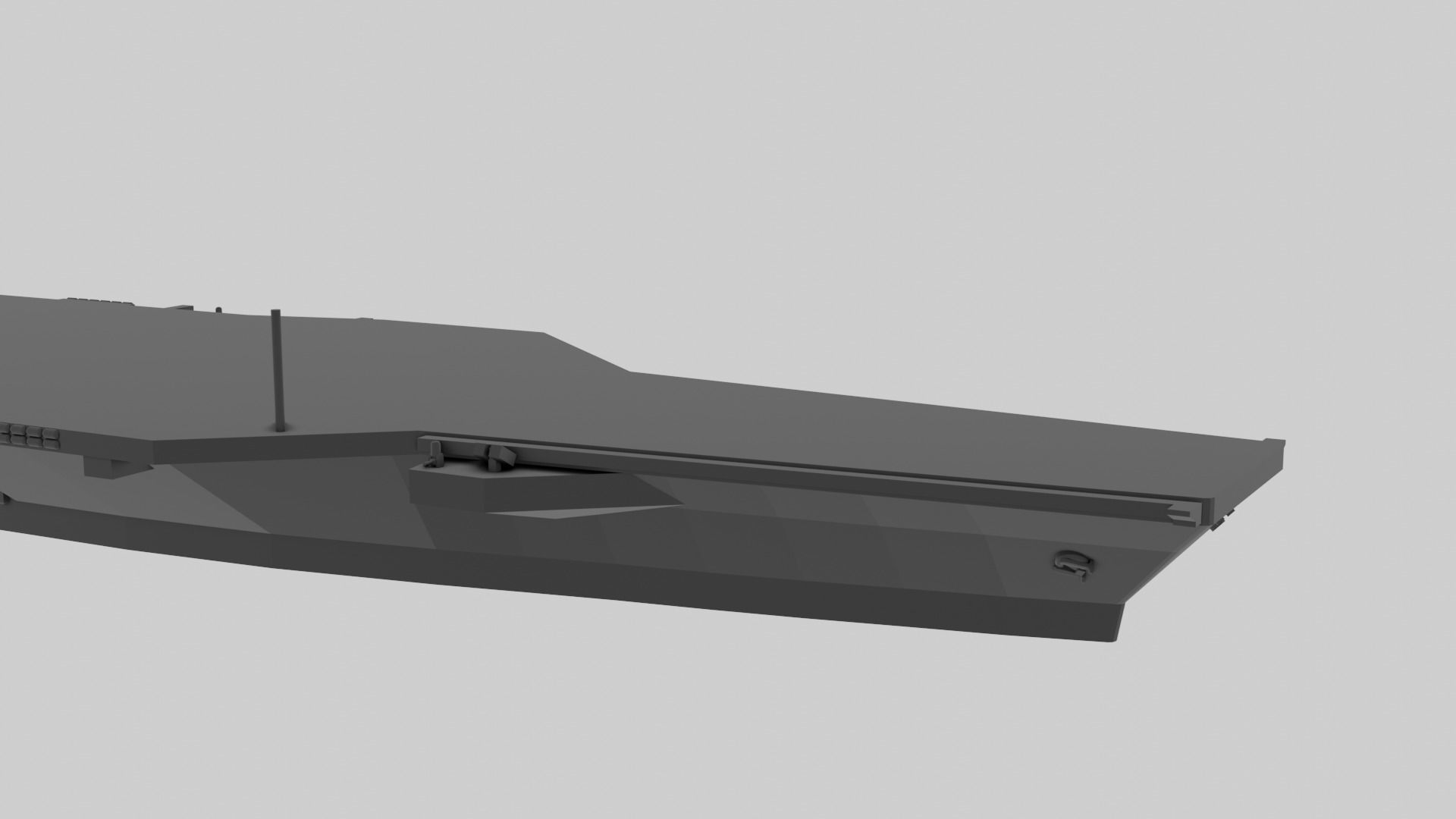 USS Gerald R Ford - Model for small scale printing 3D print model_13
