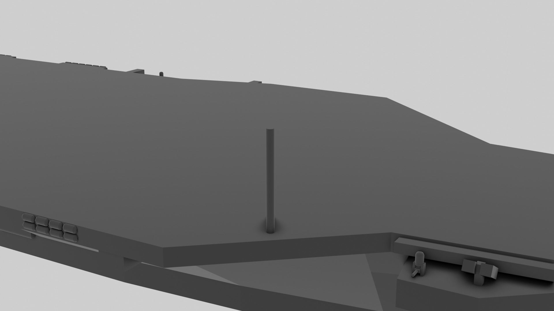 USS Gerald R Ford - Model for small scale printing 3D print model_14