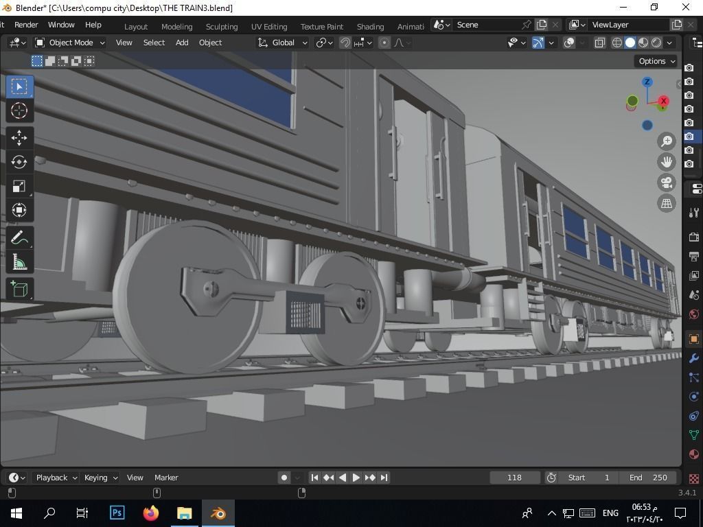 the authentic egyptian train in the alexandrian style Free 3D model_37