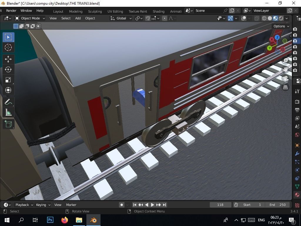 the authentic egyptian train in the alexandrian style Free 3D model_17