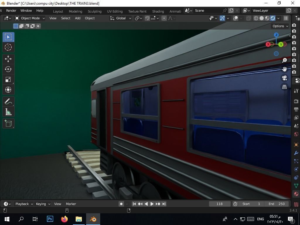 the authentic egyptian train in the alexandrian style Free 3D model_6