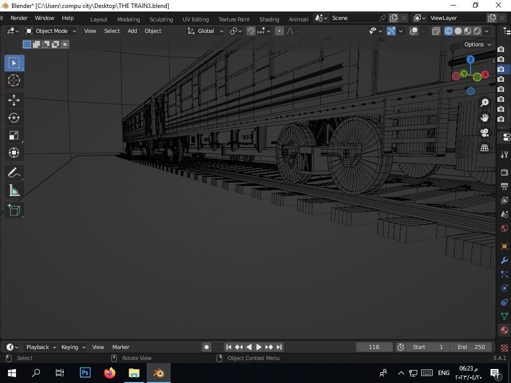 the authentic egyptian train in the alexandrian style Free 3D model_14