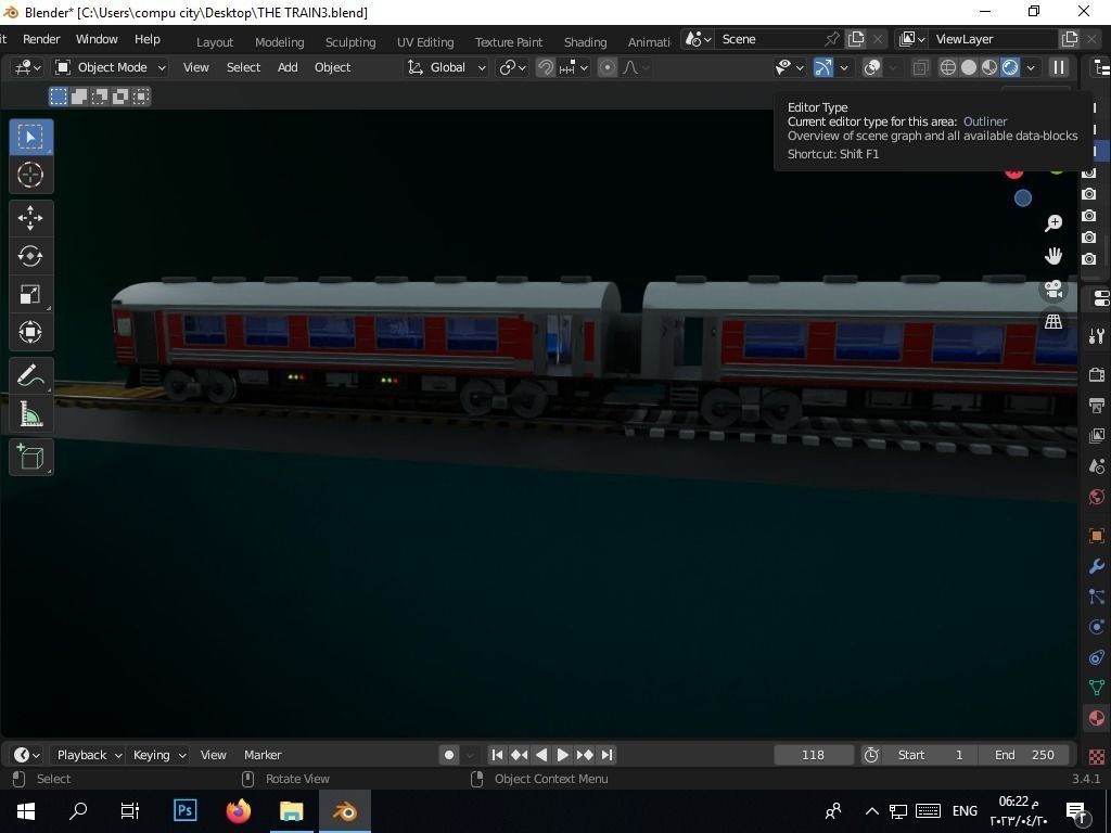 the authentic egyptian train in the alexandrian style Free 3D model_1