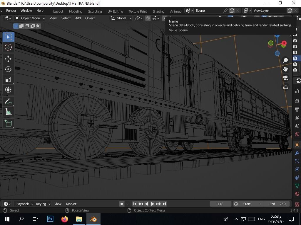 the authentic egyptian train in the alexandrian style Free 3D model_36