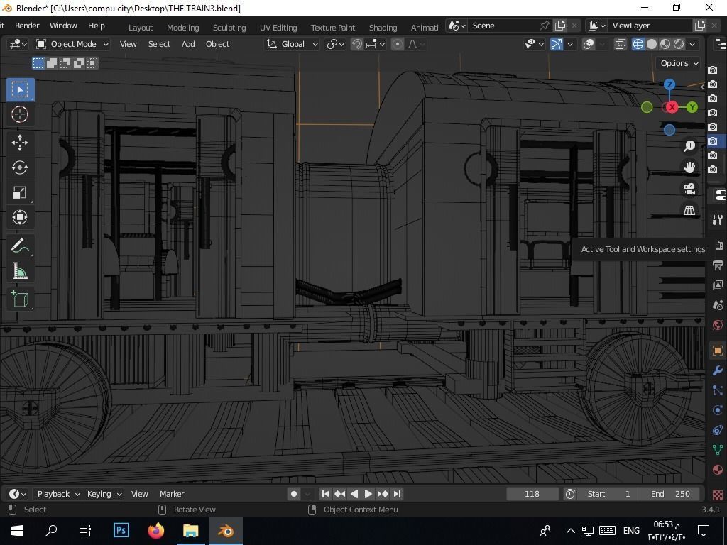 the authentic egyptian train in the alexandrian style Free 3D model_35
