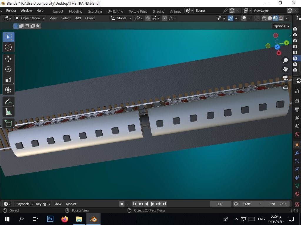 the authentic egyptian train in the alexandrian style Free 3D model_42