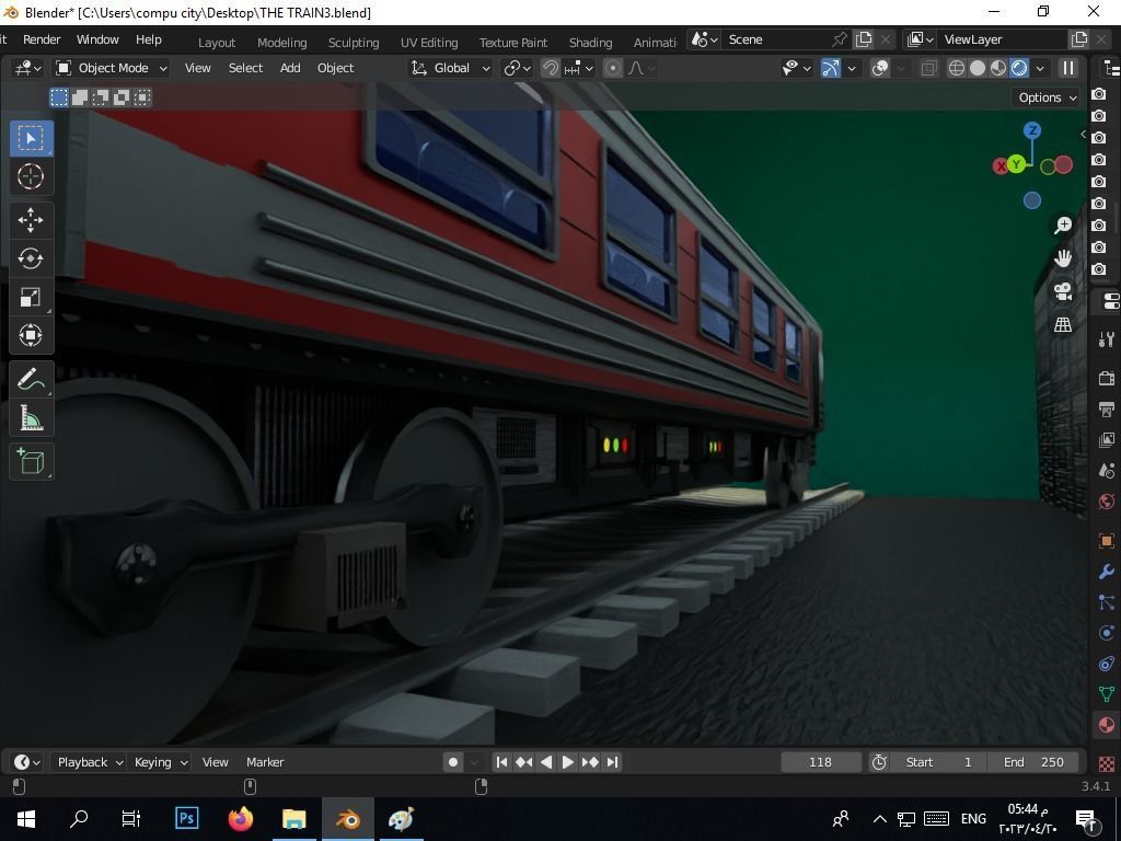 the authentic egyptian train in the alexandrian style Free 3D model_49