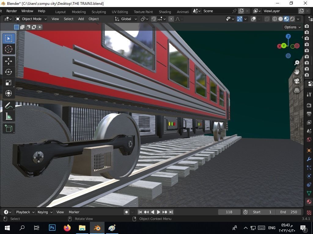 the authentic egyptian train in the alexandrian style Free 3D model_48
