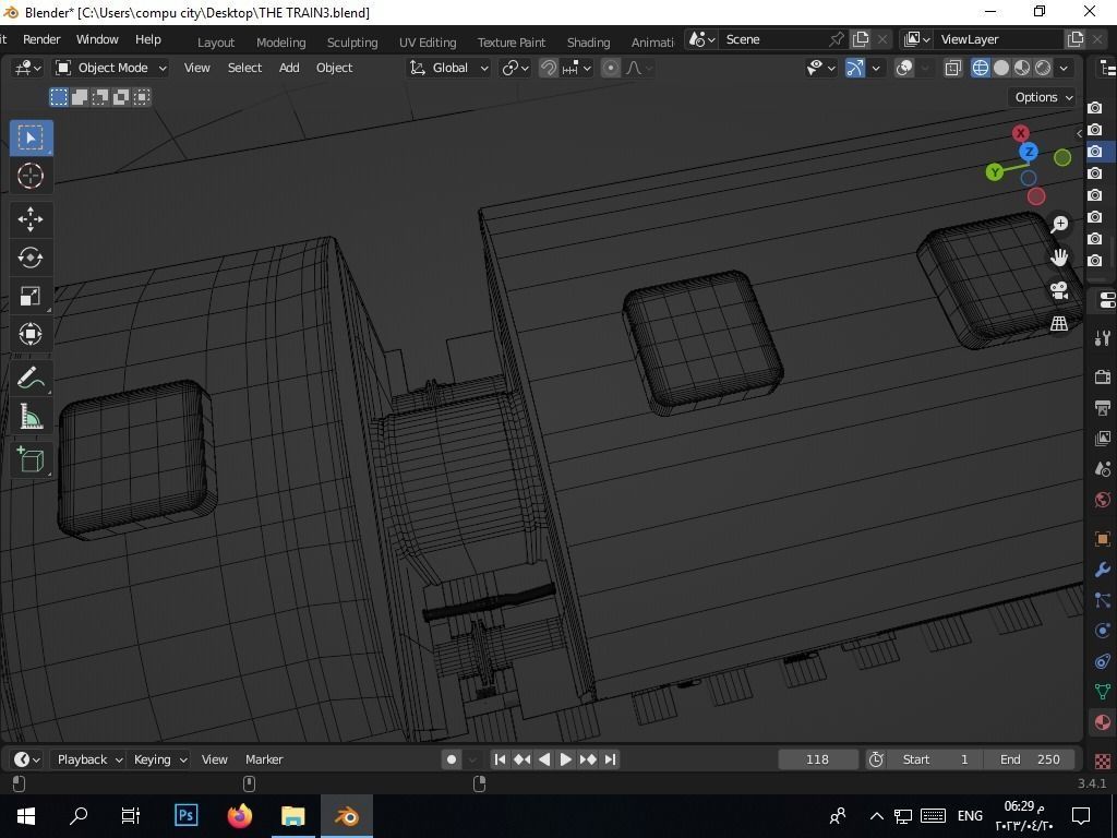 the authentic egyptian train in the alexandrian style Free 3D model_24