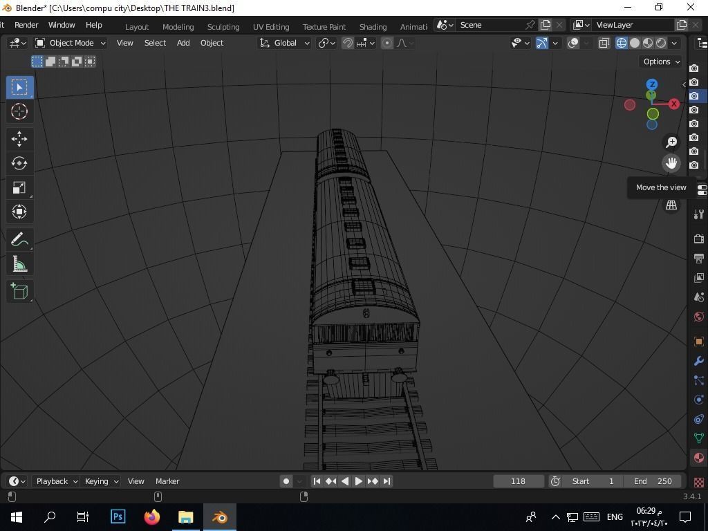 the authentic egyptian train in the alexandrian style Free 3D model_25
