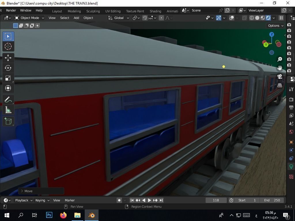 the authentic egyptian train in the alexandrian style Free 3D model_47