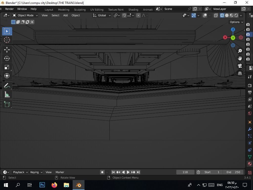 the authentic egyptian train in the alexandrian style Free 3D model_28
