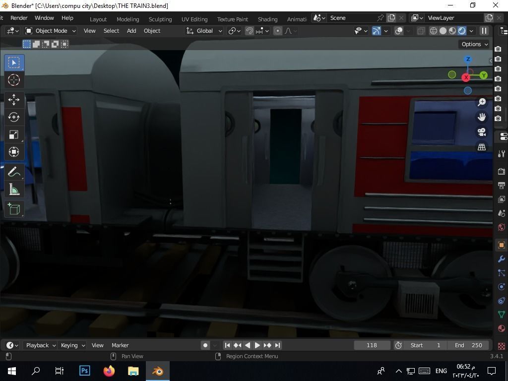 the authentic egyptian train in the alexandrian style Free 3D model_34