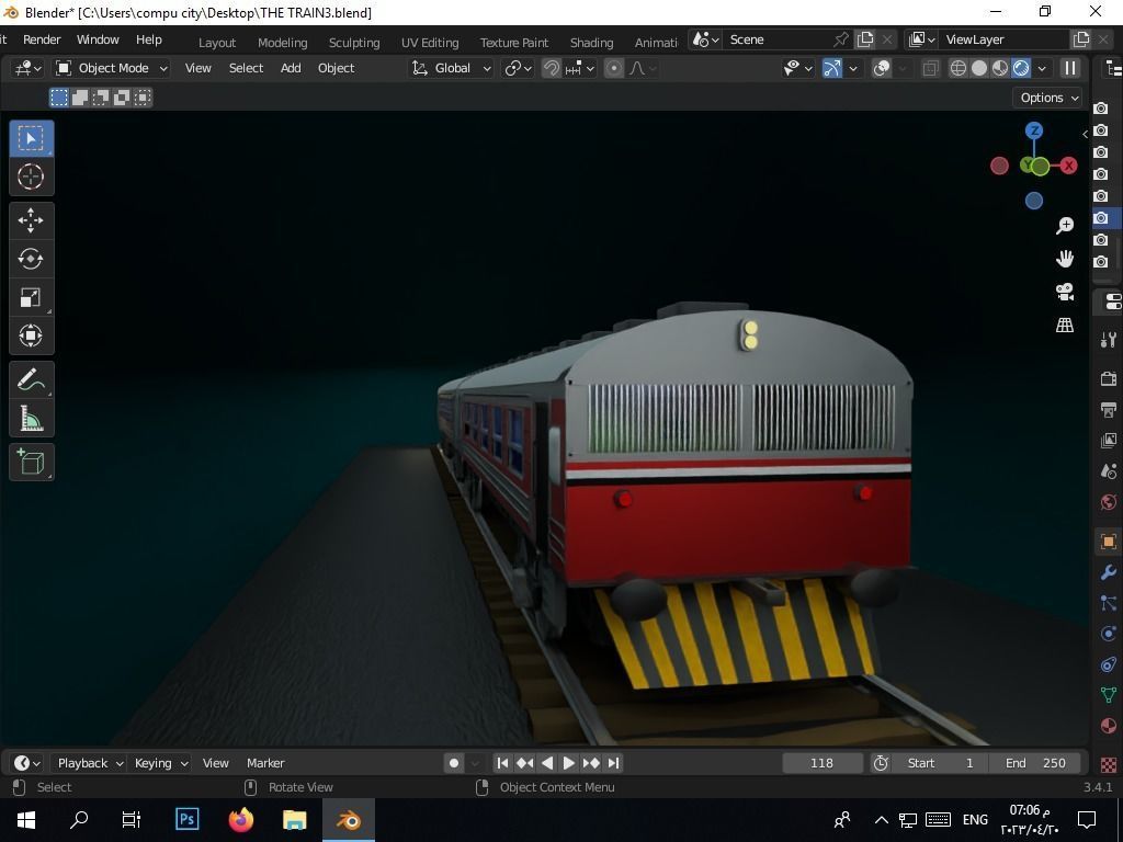 the authentic egyptian train in the alexandrian style Free 3D model_45