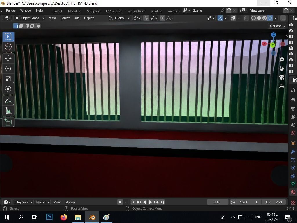 the authentic egyptian train in the alexandrian style Free 3D model_4