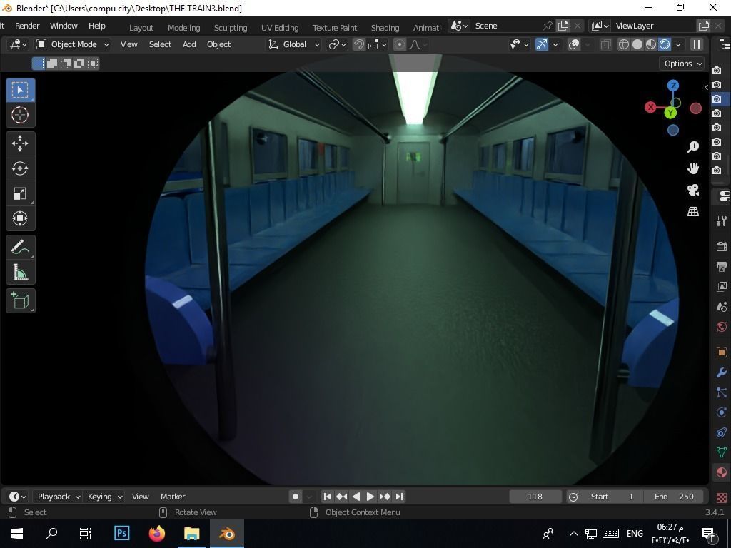 the authentic egyptian train in the alexandrian style Free 3D model_20