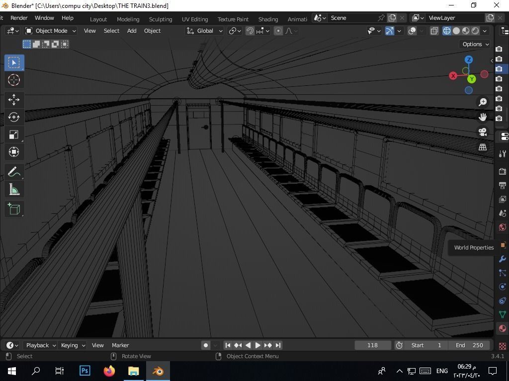 the authentic egyptian train in the alexandrian style Free 3D model_23